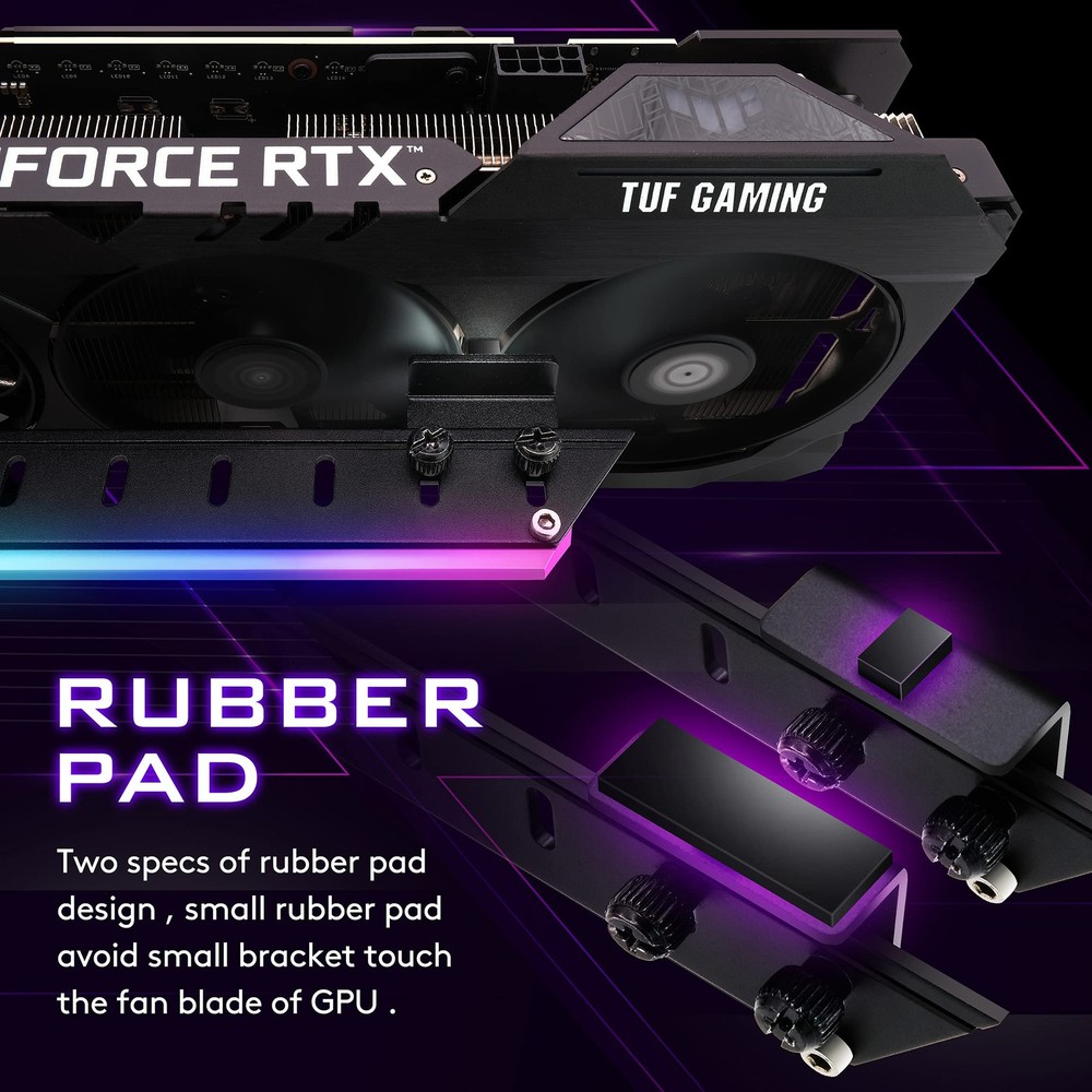 EZDIY-FAB GPU Holder Brace Graphics Card Support Video Black