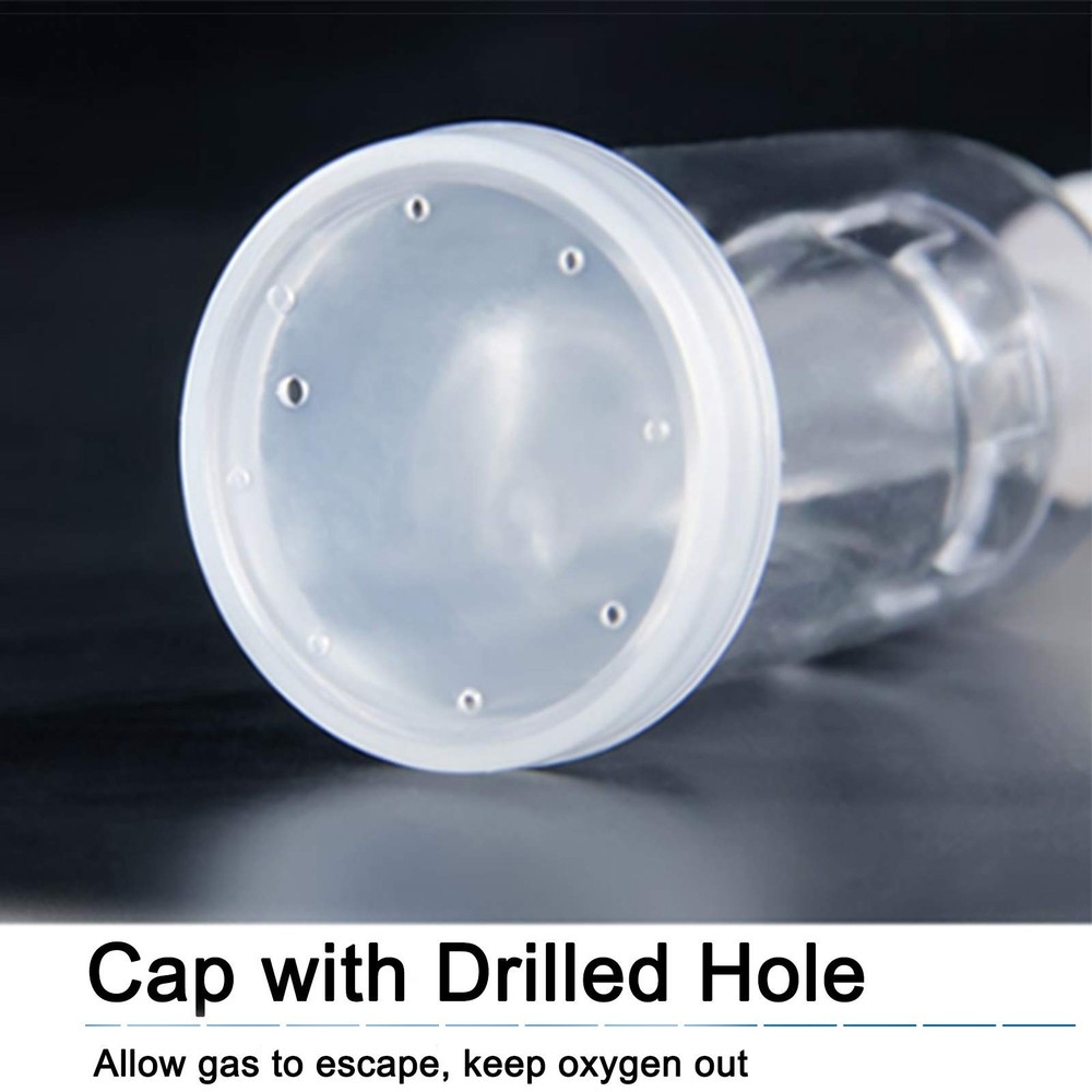 3-Piece Airlock 4 Pack with 4PCS #6 Stopper and 8PCS Grommets, Fermentation A...