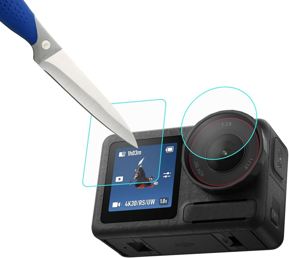 Mr.Shield [Back+Lens+Front] 3-Pack [9 Pcs] Screen Protector For DJI OSMO Action