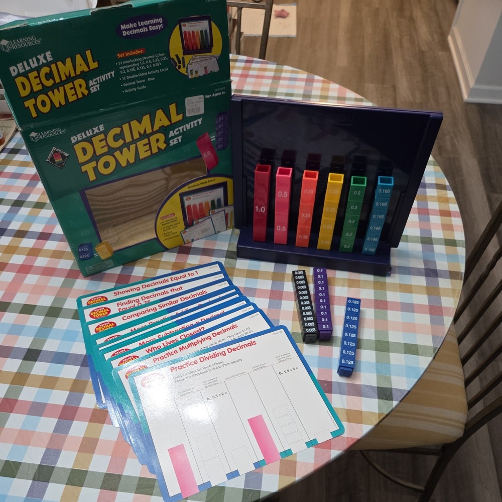 Learning Resources Deluxe Decimal Tower Activity Set - L@@K!!! AWESOME FOR KIDS!