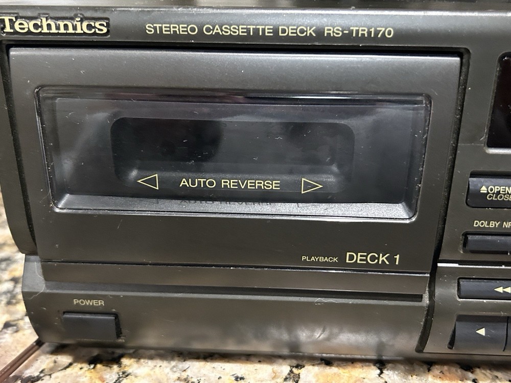 Vintage Technics Dual Double Cassette Deck Tape Player READ VIDEO