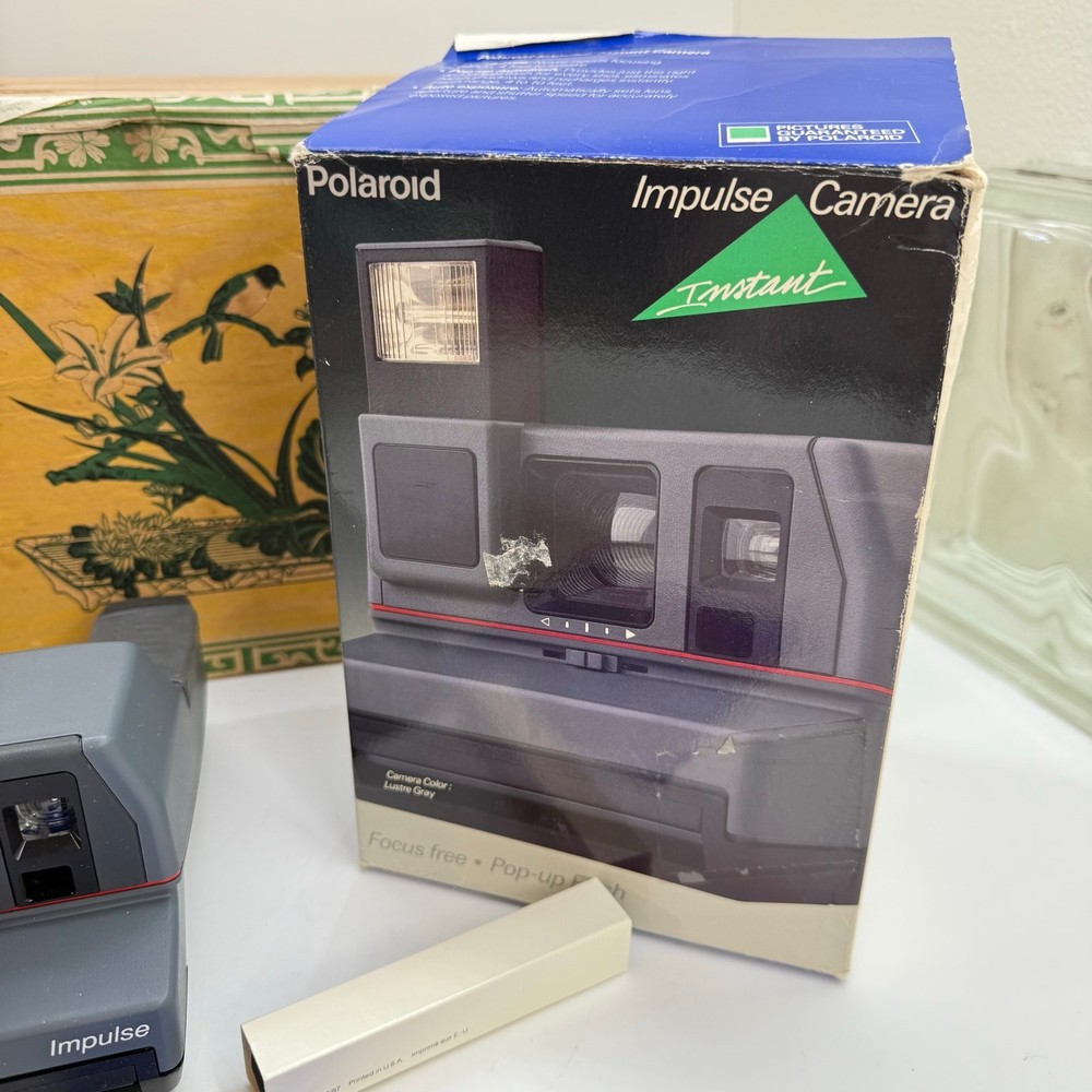 Polaroid Instant Impulse Camera with Box, Manual and Strap Clean UNTESTED