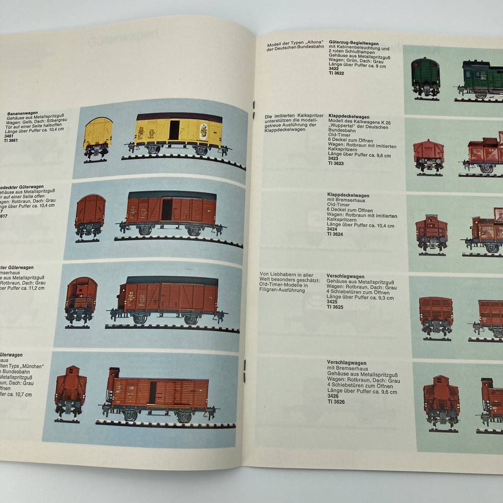 Trix Electric Model Train Railway Catalog 1966 German with Insert