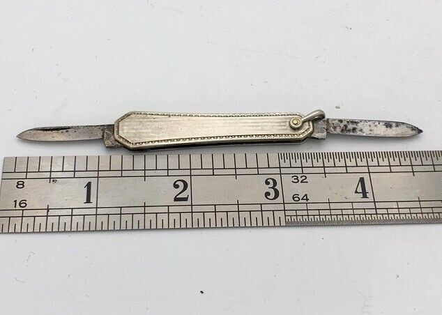 Vintage Silver 2 Blade Pocket Knife