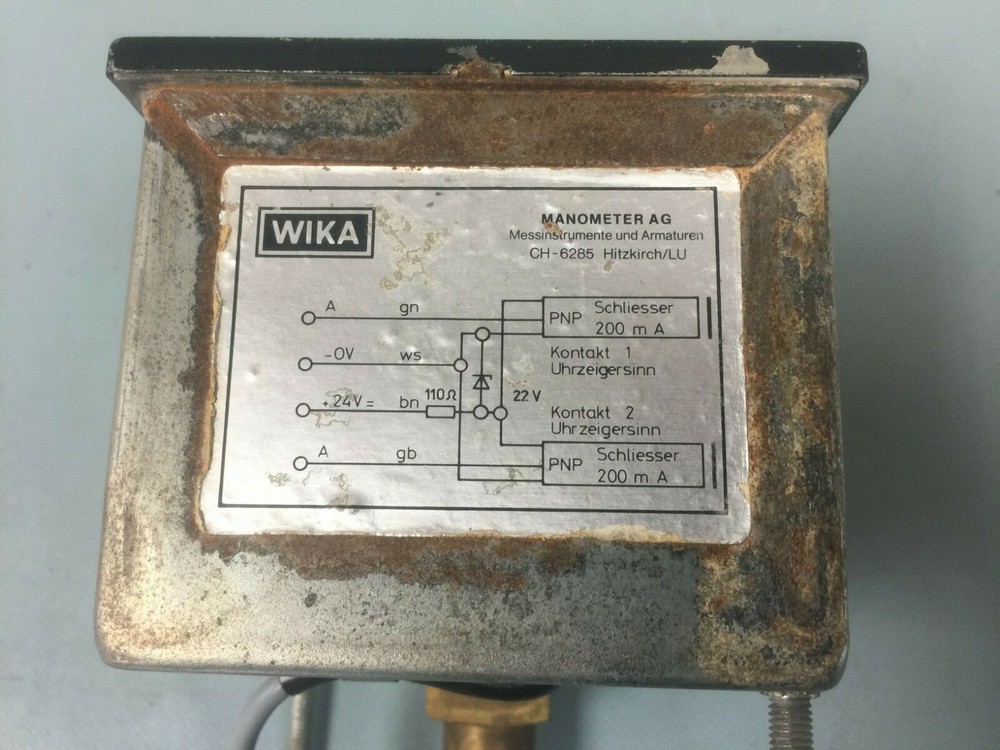 Wika vacuum gauge