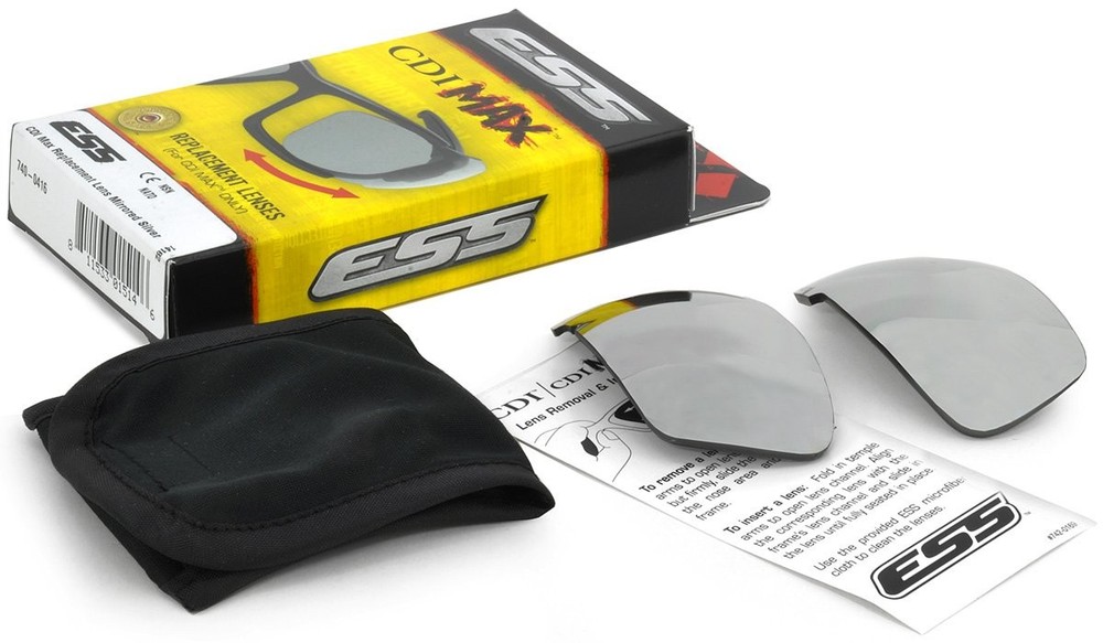 ESS Replacement Lens CDI MAX-Mirrored Silver-One Size
