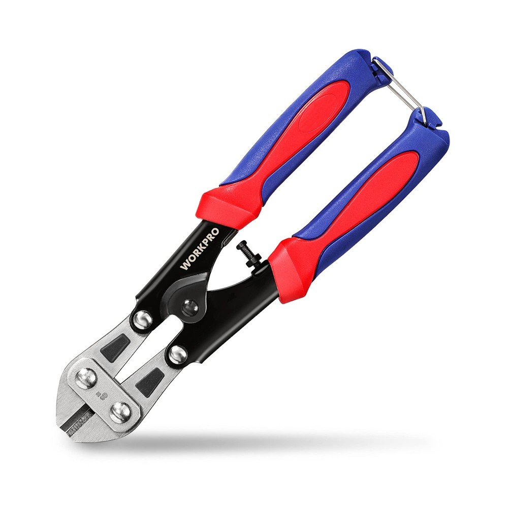 Workpro Mini Bolt Cutter 8-Inch, Spring Loaded Small Heavy Duty Wire C