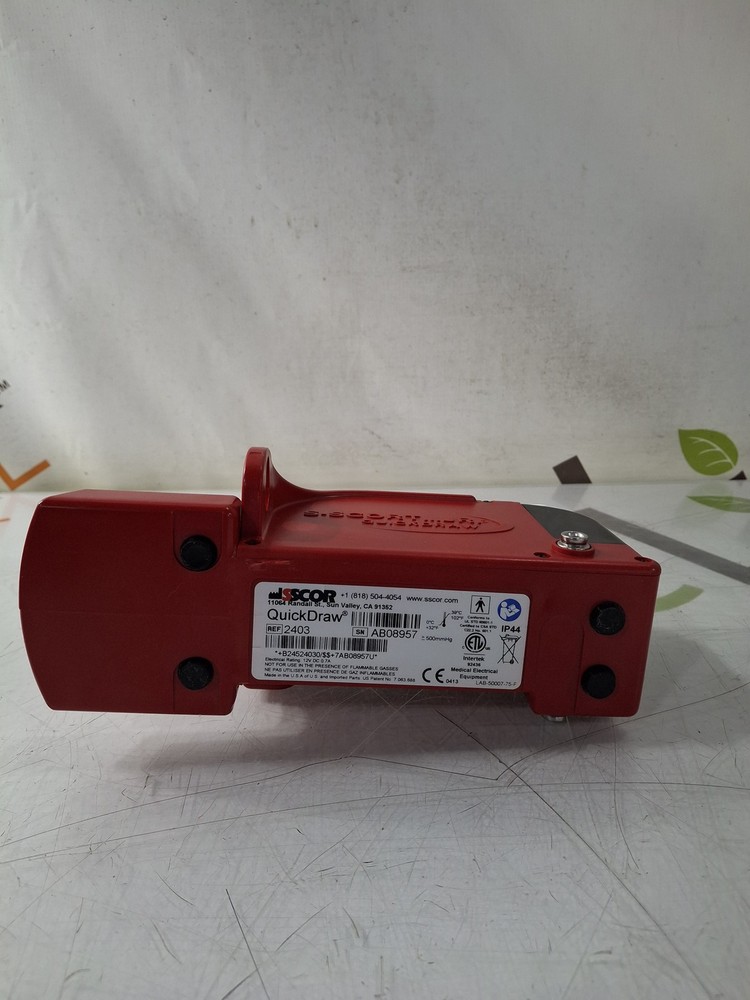 SSCOR, Inc. 2403 Quickdraw Handheld Aspirator