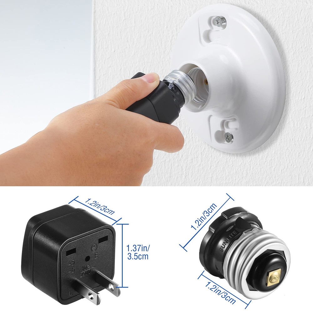 Circuit Breaker Finder Adapter Accessory Kit Leads Tester Clips Light Socket