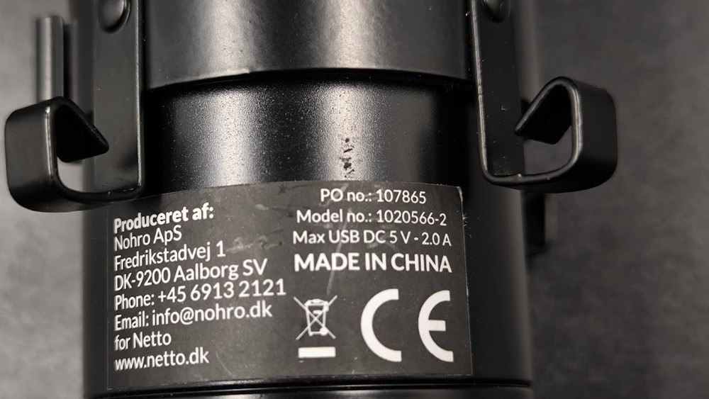 Nohro 1020566-2 Microphone Used Working Black