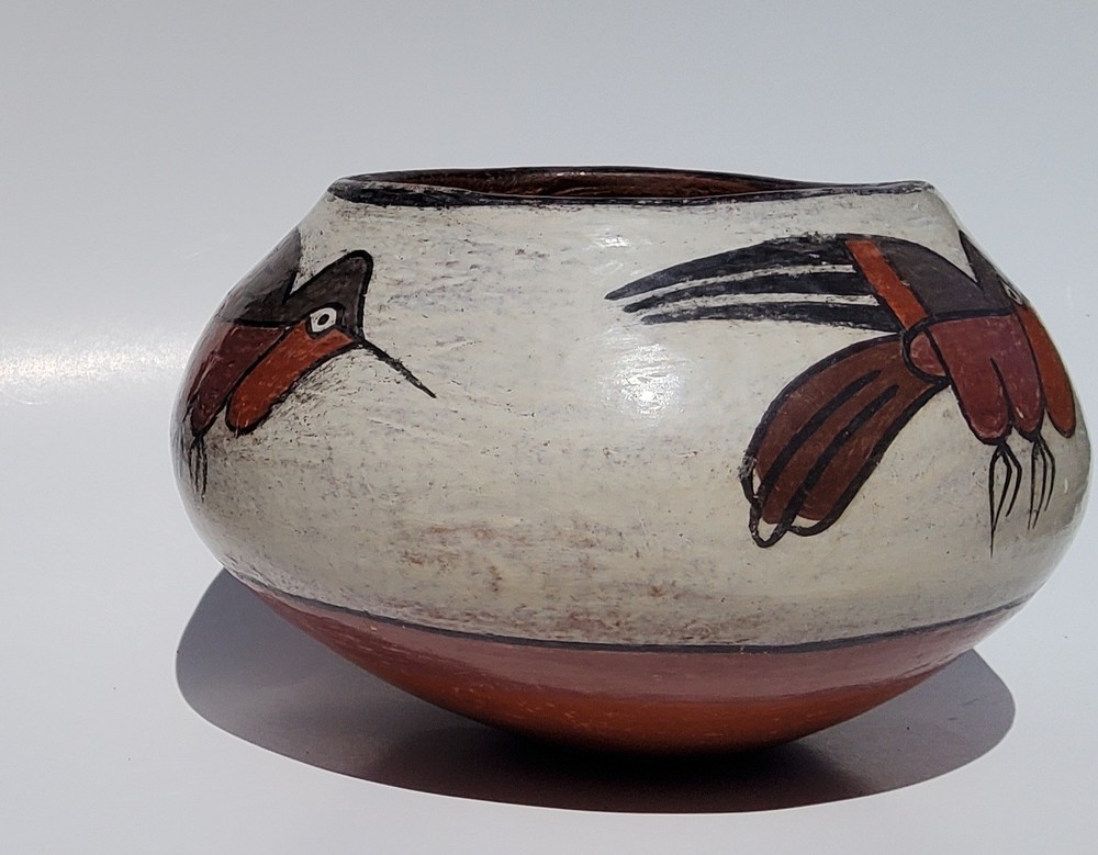 Nazca Peru Hummingbird Pottery Bowl