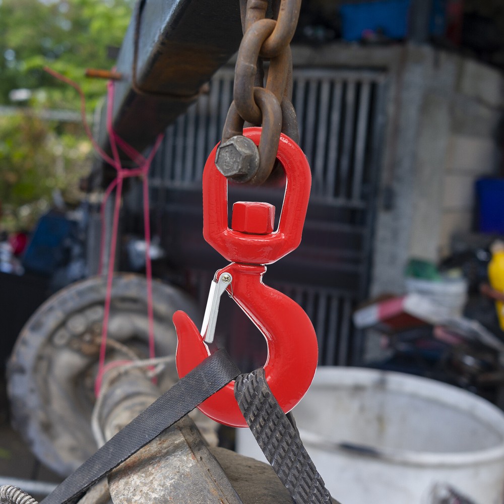 5T Locking Swivel Hook with Safety Latch for Heavy-Duty Lifting Tasks