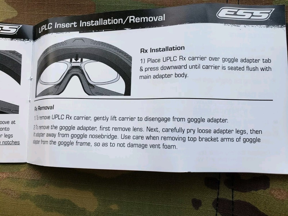 ESS Influx Adjustable Ventilation System Ballistic Goggle Terrain Tan EE7018-04