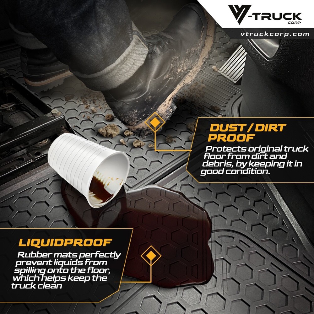 RUBBER FLOOR MATS FOR INTERNATIONAL LT 625