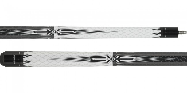 Action BW17 Black and White Pool Cue