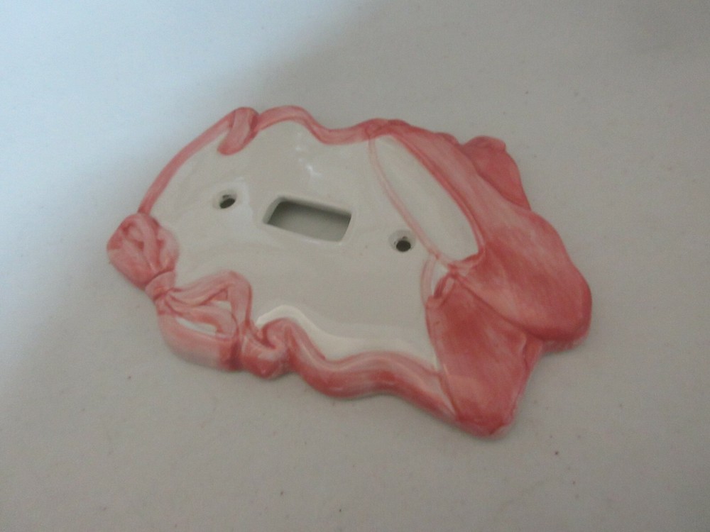 Ballet Slippers , Ceramic Toggle Switch Plate , Vintage , New