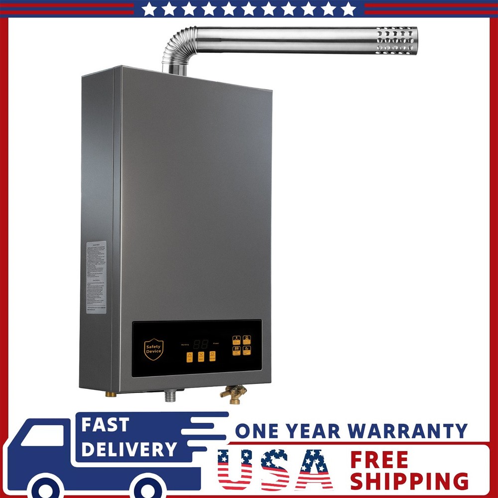 Instant Hot Water Heater 80,000 BTU 3.6 GPM Wall Mount Stainless Steel