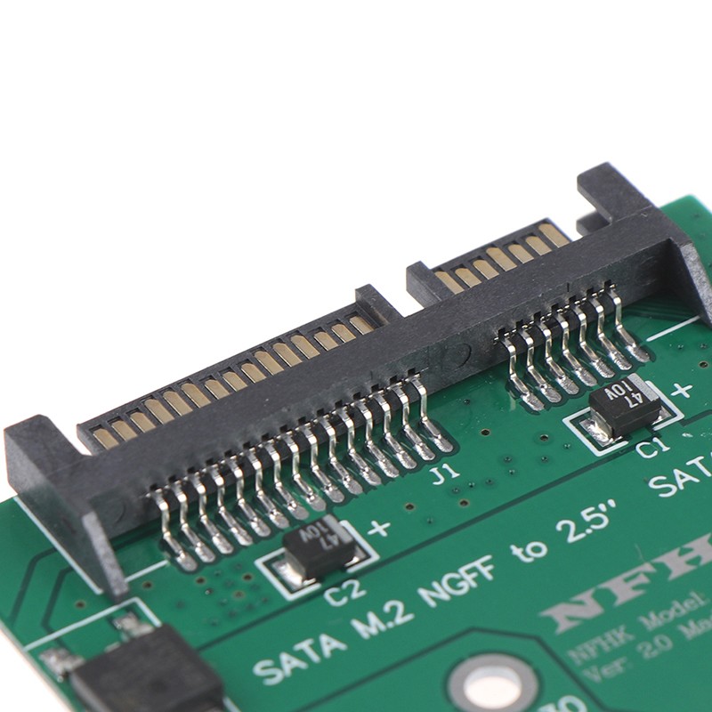 M.2 NGFF SSD Solid State Hard Disk to Half High 2.5 inch SATA3 adapter F BRU.sh