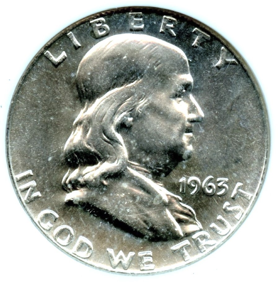 1963-D Franklin Half Dollar, NGC MS66