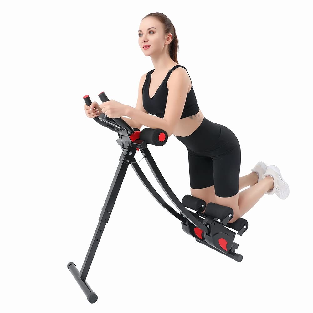 Adjustable Ab Machine, Home Gym Workout Equipment, Foldable Ab Trainer