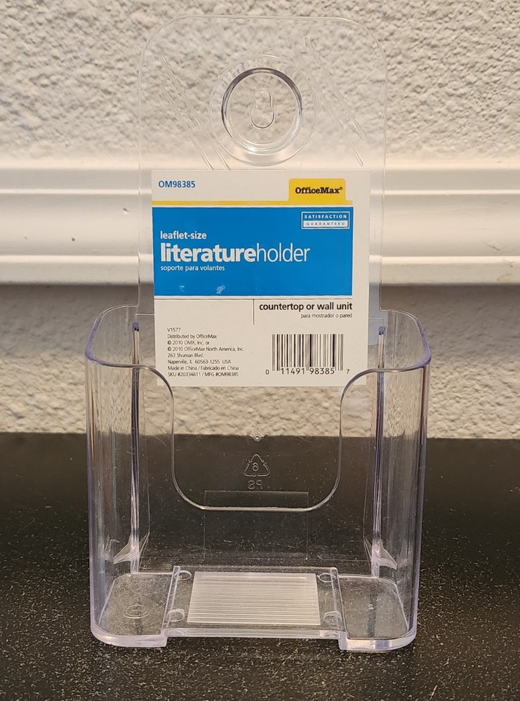 OfficeMax Leaflet-size Literatureholder
