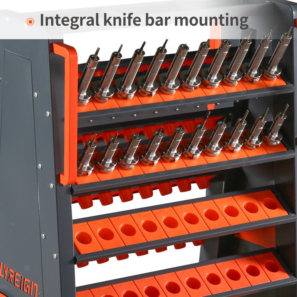 CAT40 CNC Mobile Tool Holder with Inserts - Earthquake-Resistant, Adjustable