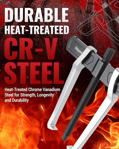 12 Inch 2-Jaw Gear Puller and Bearing Puller Adjustable CR-V Steel Tool 12"
