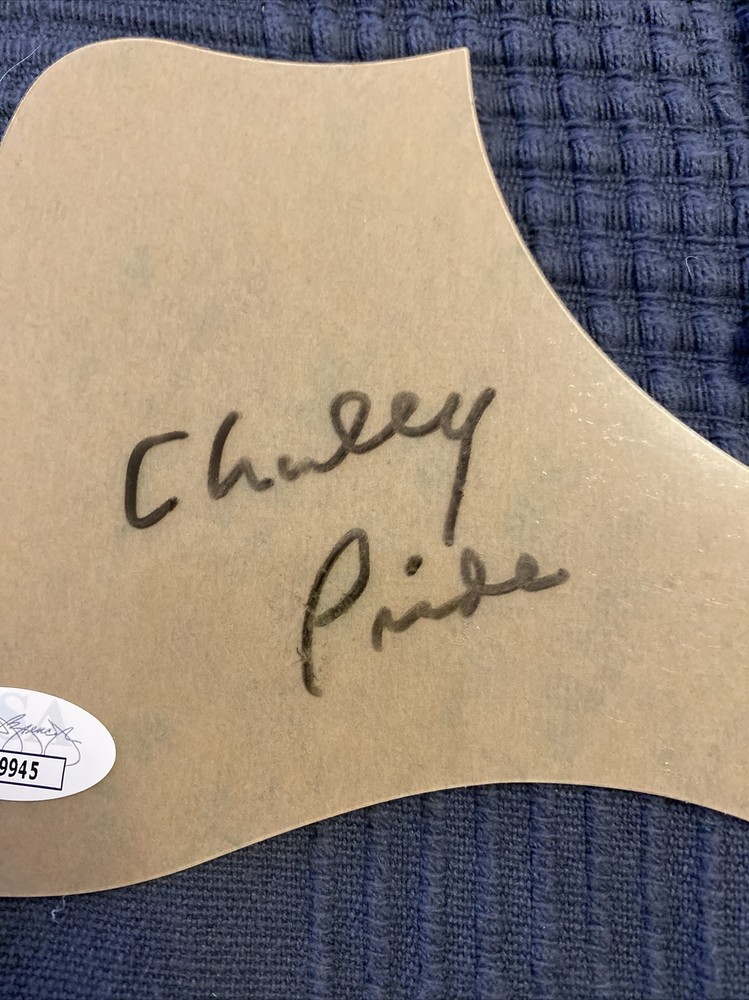 Charley Pride Signed Autographed Guitar Pick Guard JSA Authentic