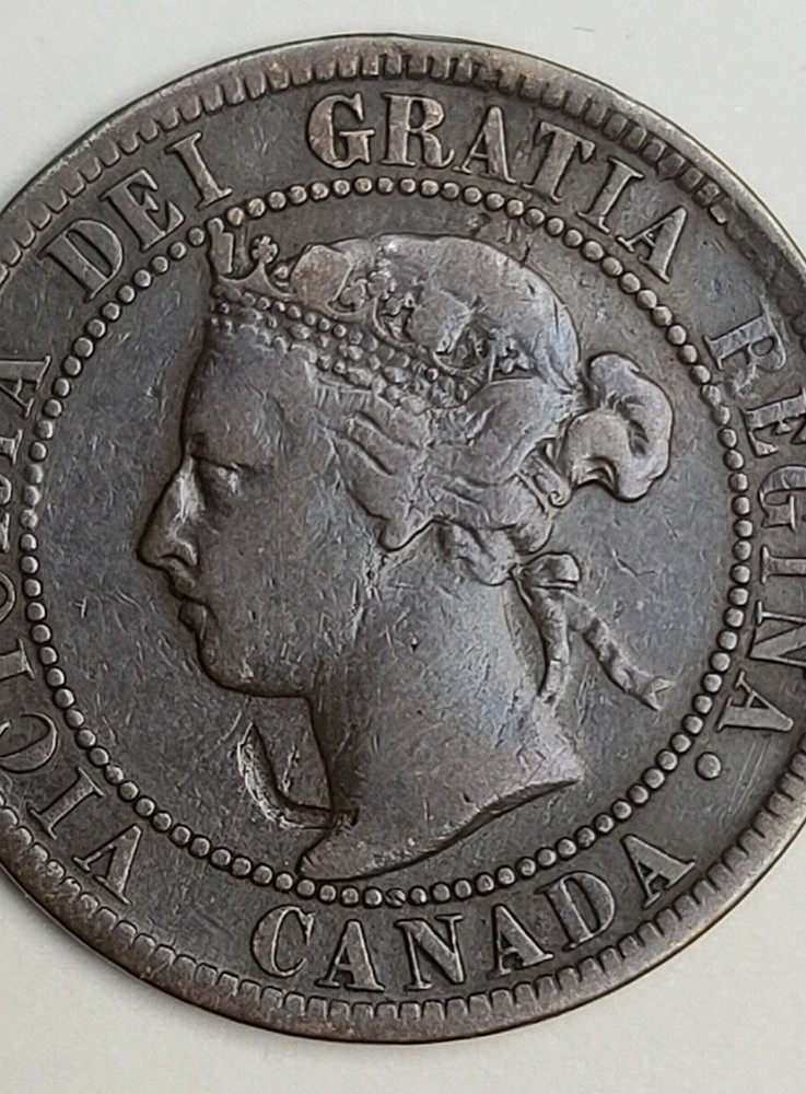 Canada 1899 Large Cent Lamination Error (Invt840)