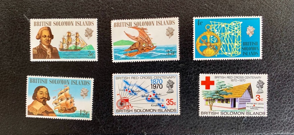 British Solomon 1969 minisheet and other sets