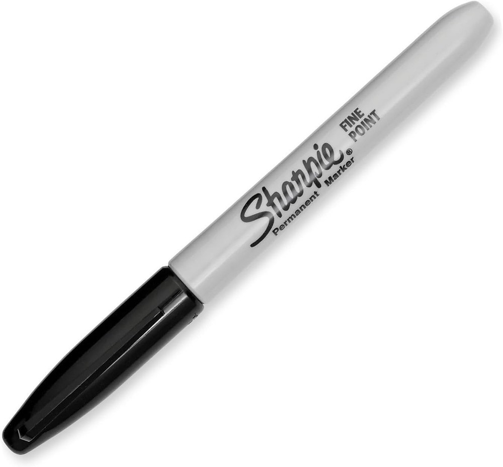 Sharpie Markers Sharpie Permanent Fine Point, Black, 12 Count