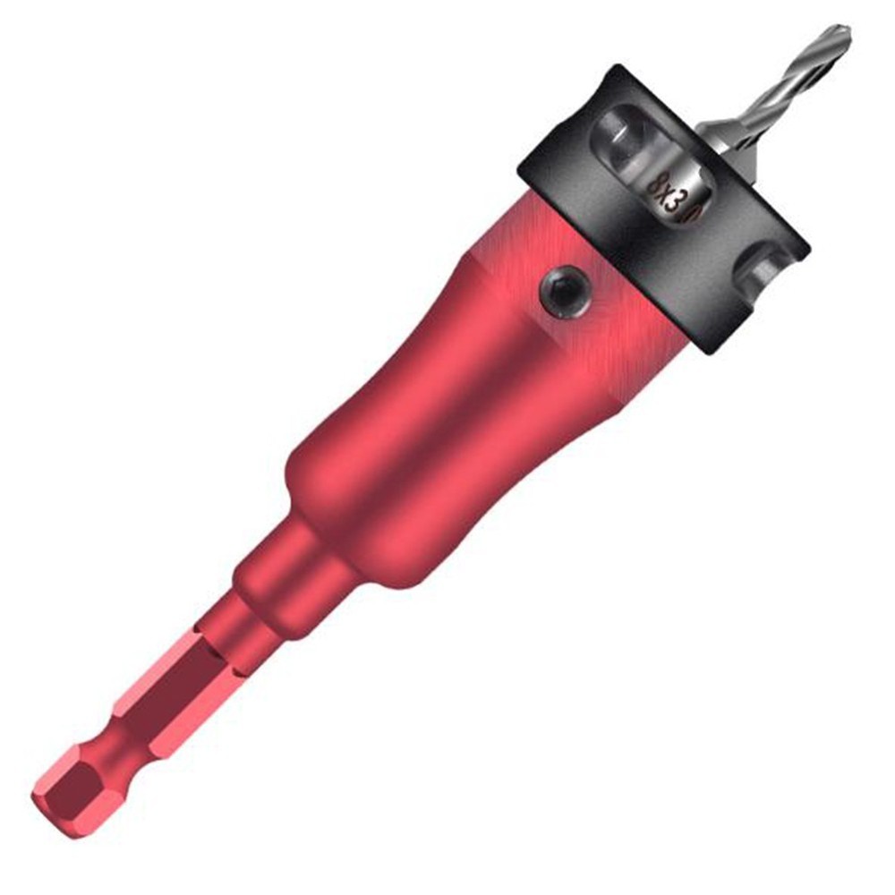 Drill Bit Set with Depth Limiting Mechanism for Metal and Wood Projects