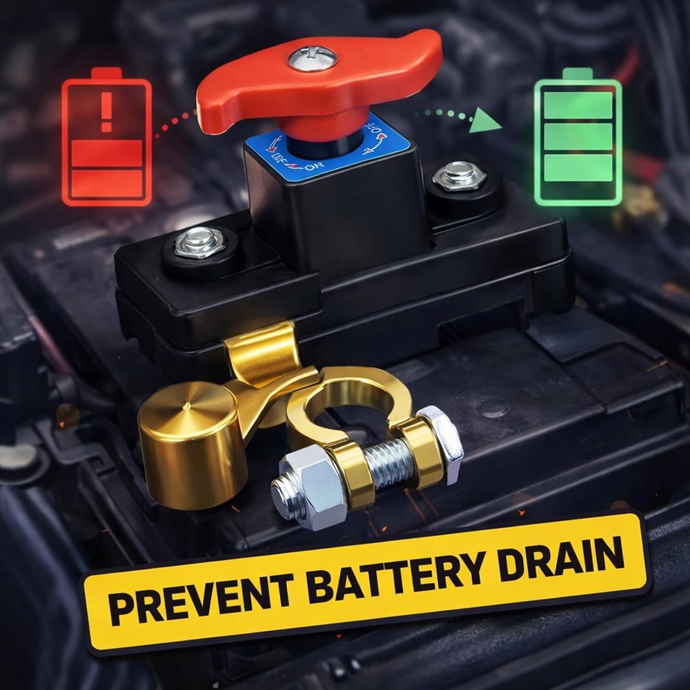 12V/24V Car Disconnect Switch Automatic Manual Circuit Breaker Protector 3PCS---