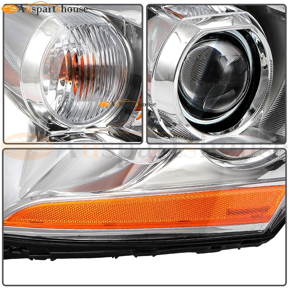 1 Pair Left Right Side Headlights Assembly For 2006-2011 Cadillac DTS