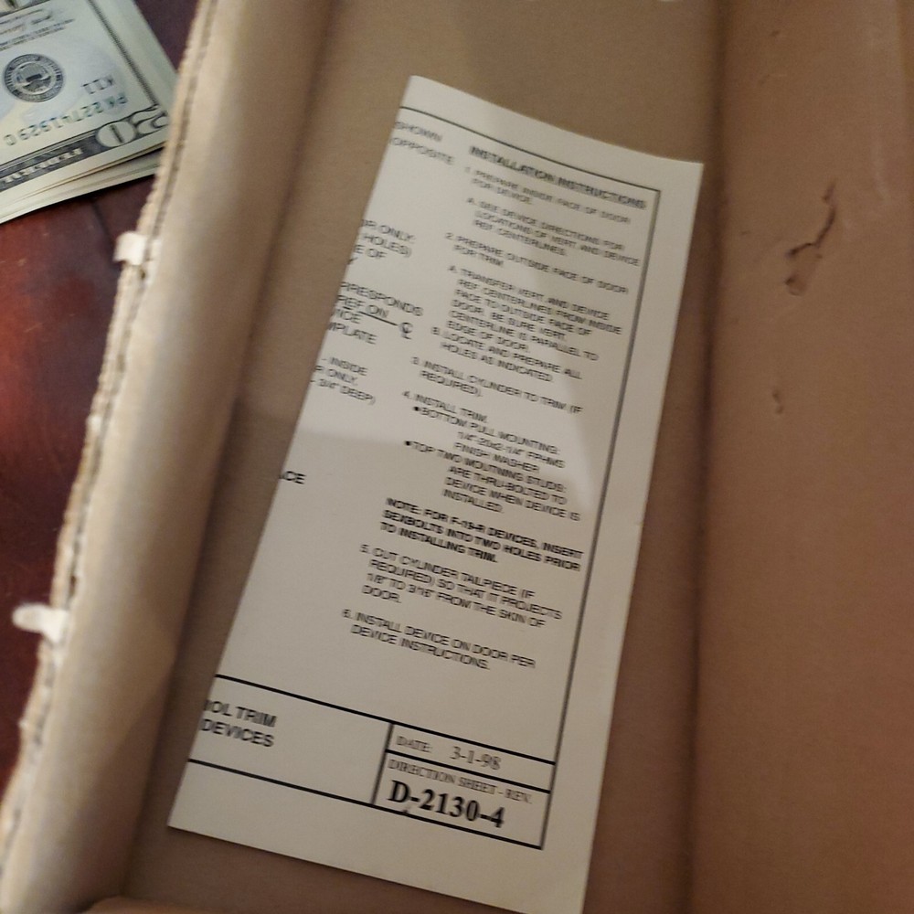 MONARCH HARDWARE 1908-689 DT CONTROL Pull Trim