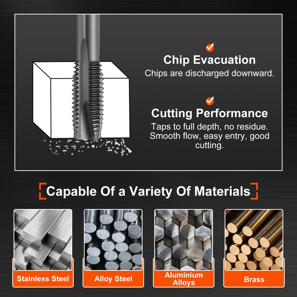 M12x1.25 Spiral Point Plug Threading Tap TICN Screw Tapping