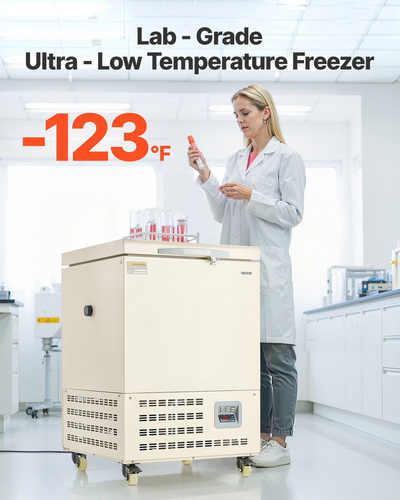 Ultra Low Temperature Freezer Lab Freezer 58 L Adjustable Temp