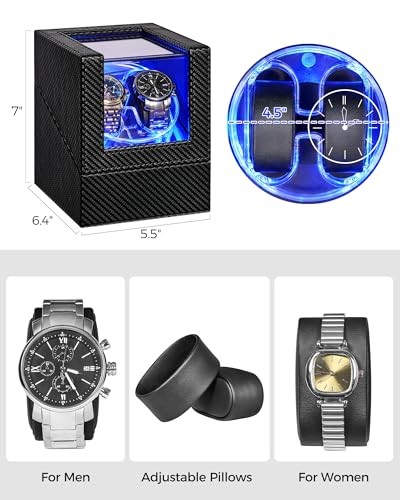 Watch Winder for Automatic Watches, 4 Modes Double Automatic Watch Winder box