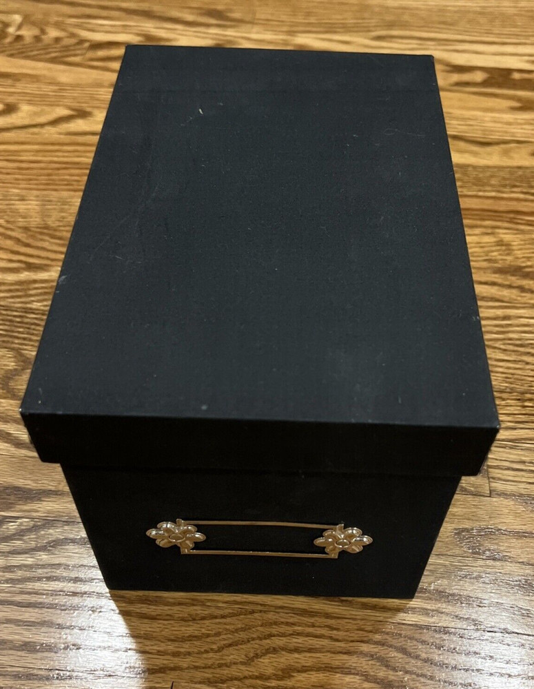 Stampin Up Die Cut Card Storage Box, Black, Small