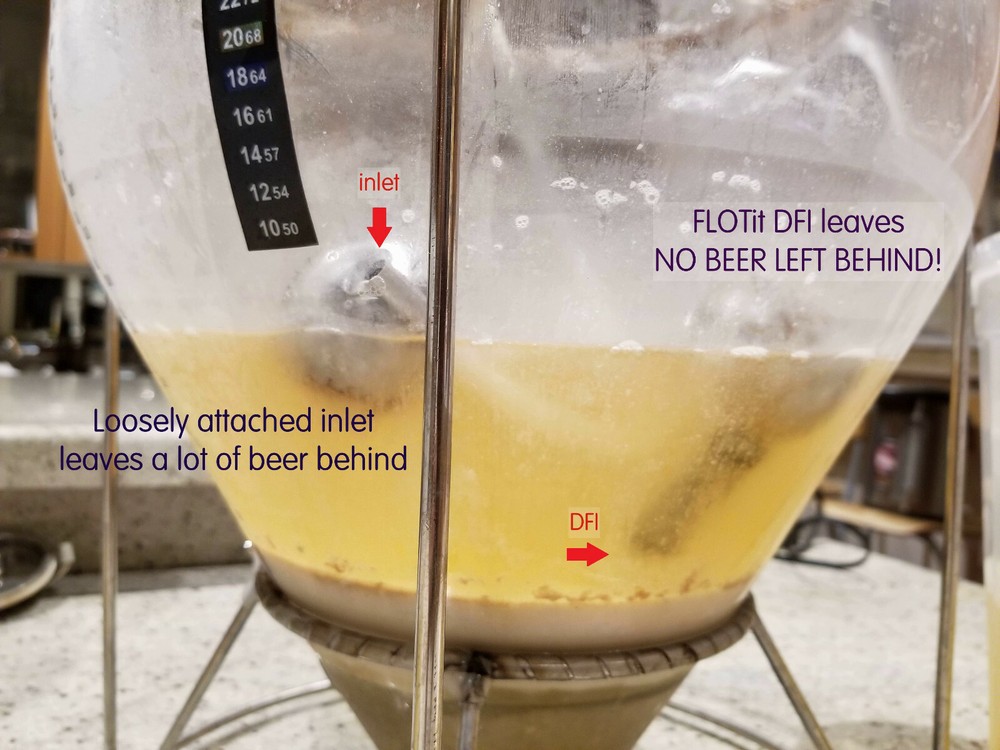 Floating Dip Tube DFI (Double Filter Inlet) for Keg Buoy, Fermzilla, All Rounder