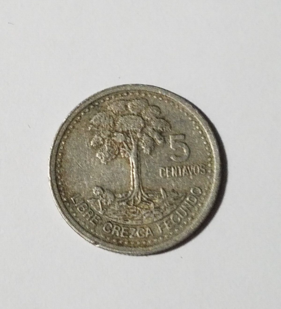 2000 GUATEMALA 5 CENTAVOS
