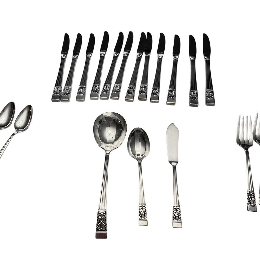 Vintage COMMUNITY SILVER-PLATED Flatware Set For 12 - 67 Pieces Total
