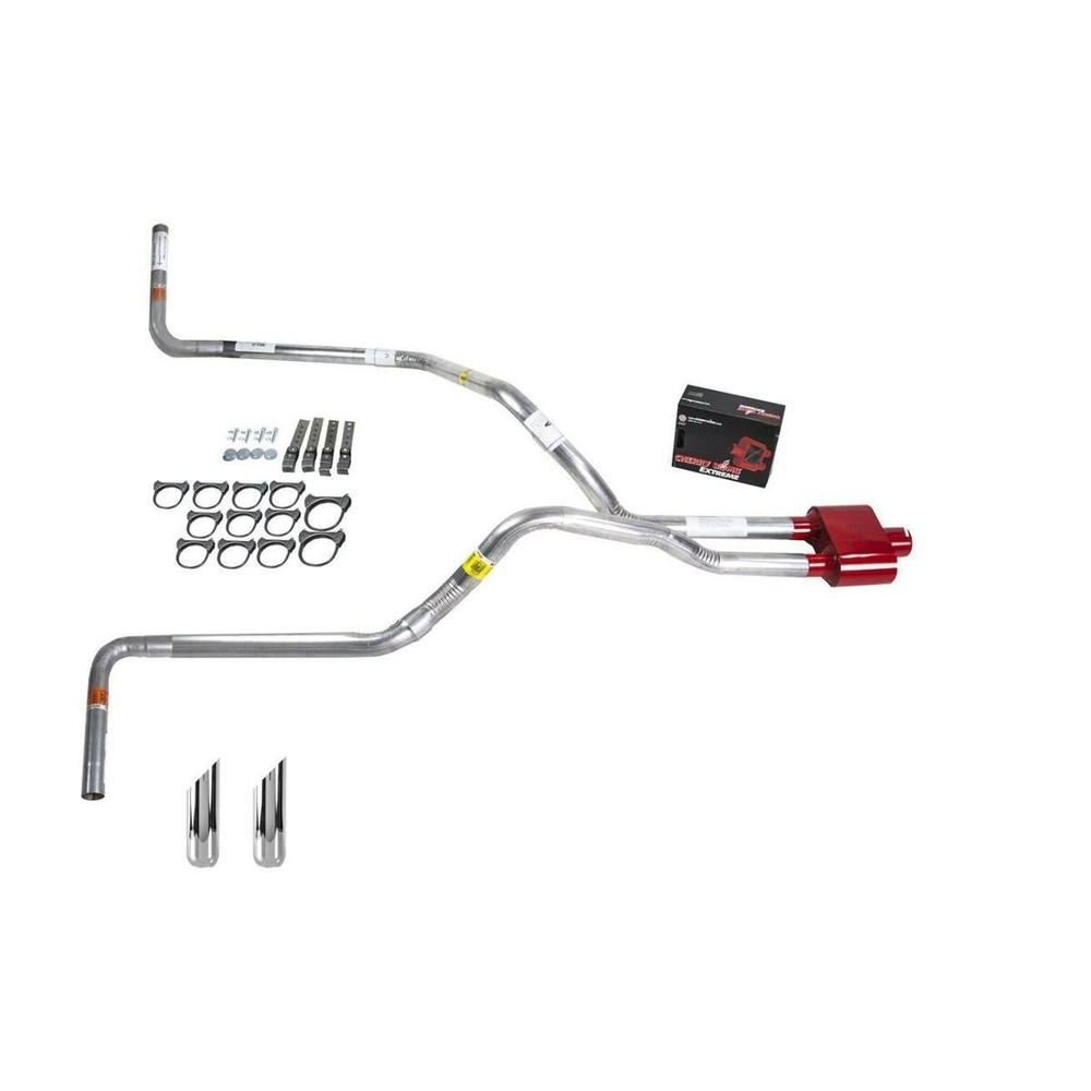 Ram 02-03 dual exhaust 2.5 pipe Cherry Bomb Extreme SW Tip Side Exit