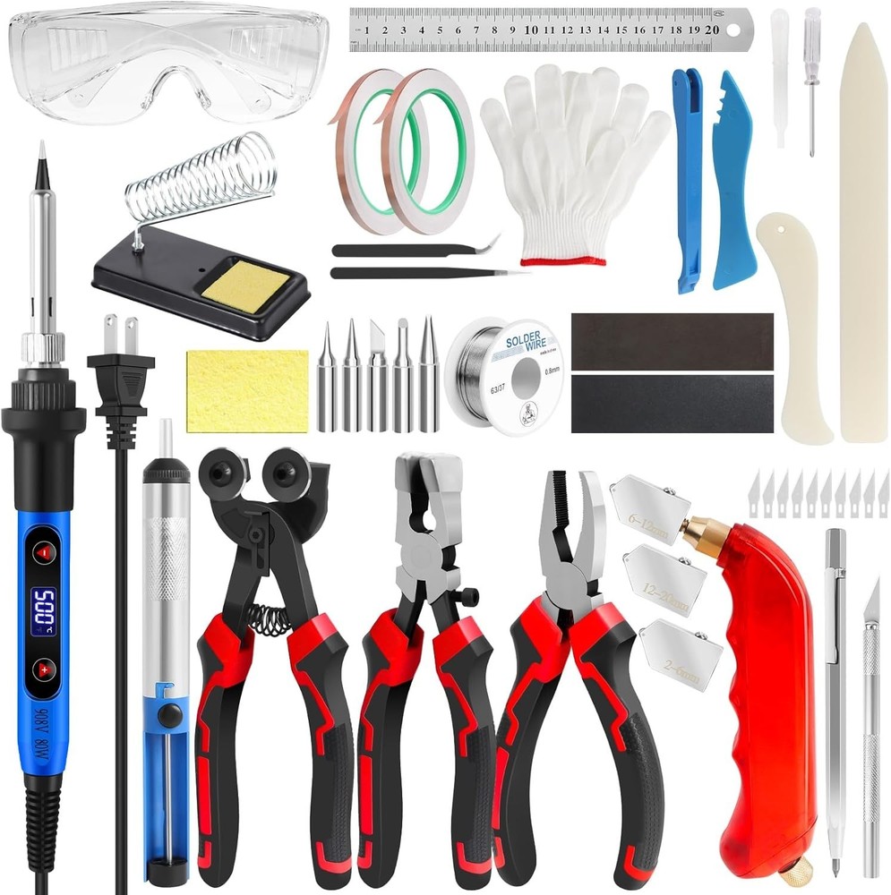 High-Efficiency 80W Soldering Iron Kit for Glass Cutting