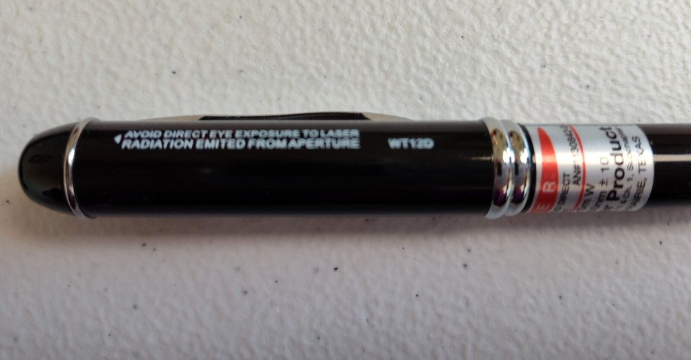 NEBO Ink Writing Pen Light Laser Pointer Flashlight WT12D