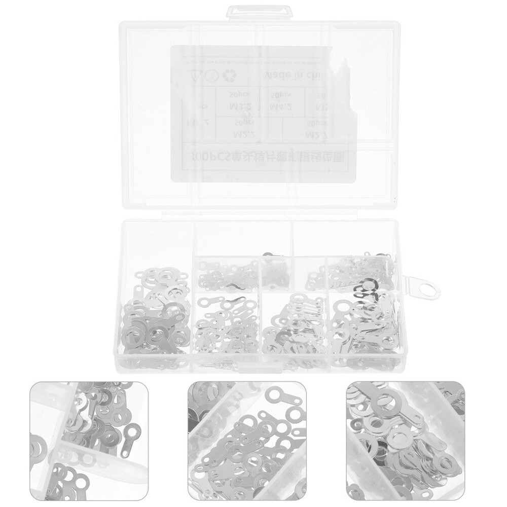 300pcs Single-head Soldering Terminal Copper Plating Plain Washer