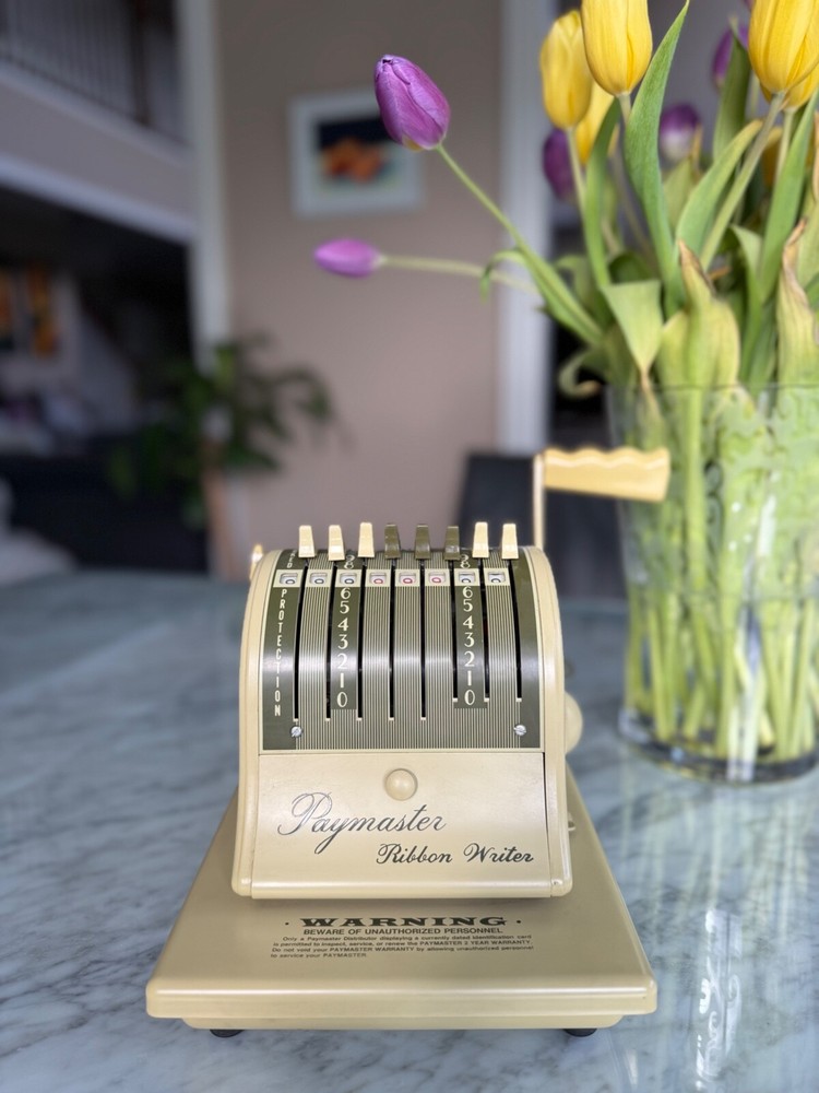 Check Printer. Paymaster  Ribbon Writer 8000 With Key.