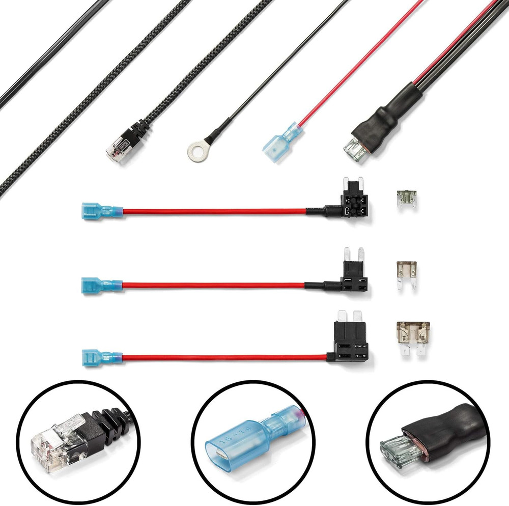 Mirror Mount + Direct Wire for Escort Radar Detectors - Max 360C Maxcam Max3 (40