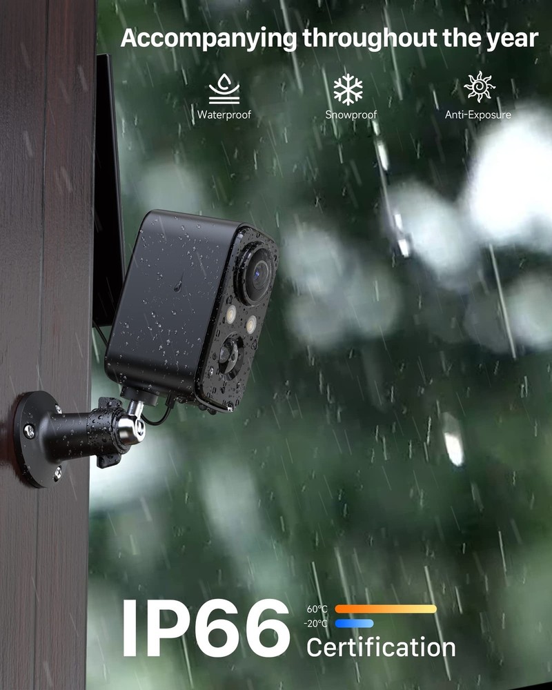 2K Outdoor Wireless Security Camera – Battery Powered WiFi Camera,Easy Install
