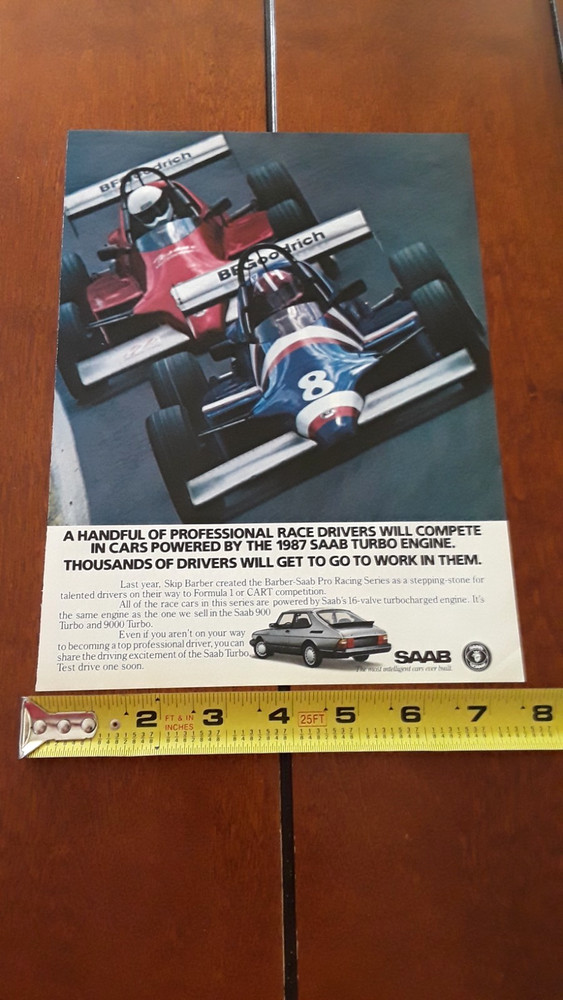 1987 SAAB TURBO ORIGINAL AD